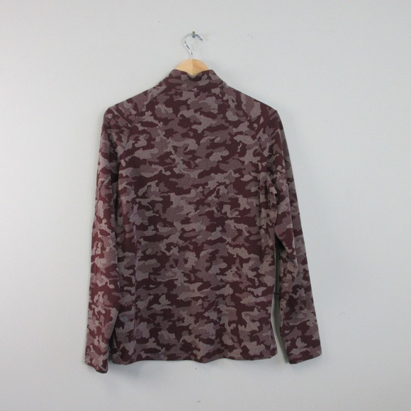 Lululemon Men Surge Warm 1/2 Zip Sweater Top S Camo Red Thumbholes Running 306 - Picture 2 of 9